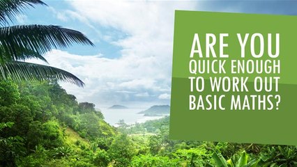 Test Your Basic Maths Skills Against the Clock