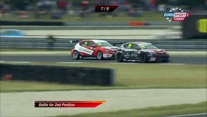 Slovakiaring2015 Race 1 Ficza Puncture Almost Crashes