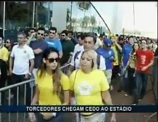 Torcedores no estádio