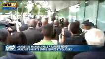 Manuel Valls chahuté à son arrivée à Amiens