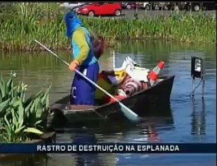 Estragos do protesto
