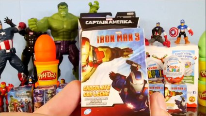 Play doh Surprise Eggs Marvel Legends Captain America Kinder Surprise Egg - Disney Cars Toy Club