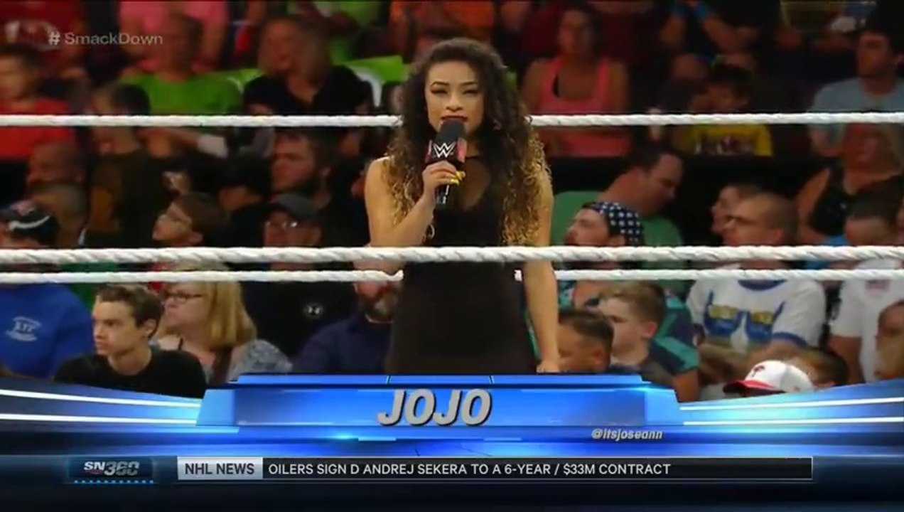 JoJo announcing Mark Henry vs Ryback: 07/02/15