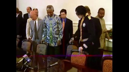 Michael Jackson meets Nelson Mandela - 'MJ & Friends' Announcement 1999