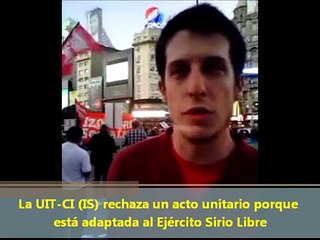 La TPR ante la negativa de la UIT-CI (IS) a realizar un acto unitario por Siria