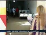 Sujeira e lixo em hospital