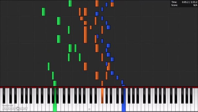 Bach Violin Concerto in E Major, 3rd Movement (Piano From Above)