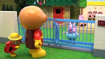 Game for kids - Anpanman dad take me to school - cartoon game for kids 2015