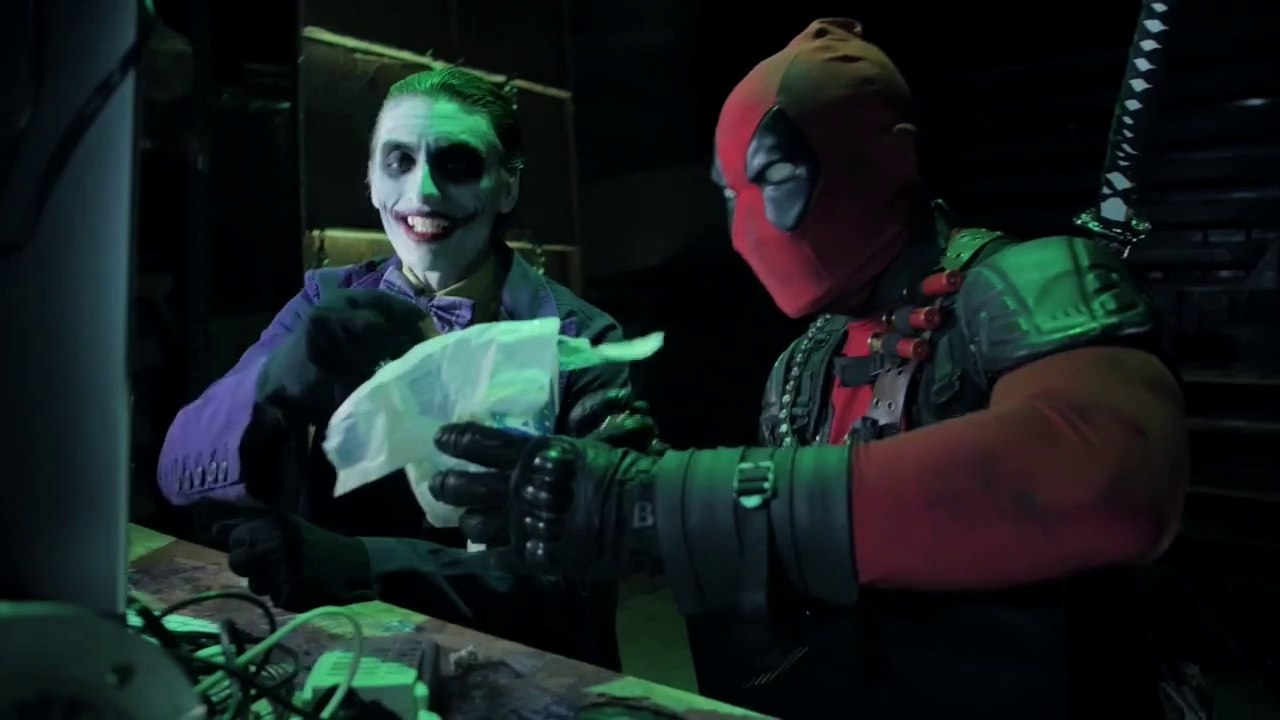 JOKER & HARLEY QUINN vs DEADPOOL & DOMINO - Super Power Beat-1