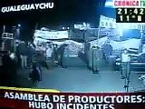 Piqueteros de Gualeguaychú agreden a ciudadano