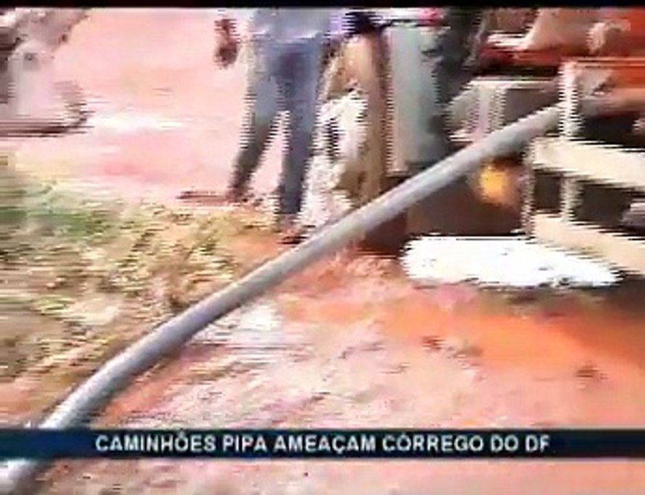 Caminhões têm autorização para tirar água de córrego