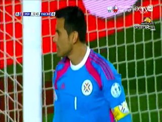 ملخص فرص بيرو باراجواي شوط اول