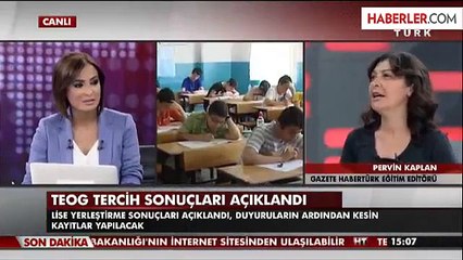 TEOG Yerleştirme sonuçları hakkında bilgiler.