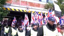 BRITAIN FIRST MARCHES IN LUTON AGAINST ISLAMIC EXTREMISM