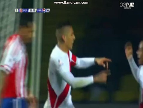 Paolo Guerrero goal Peru 2-0 Paraguay