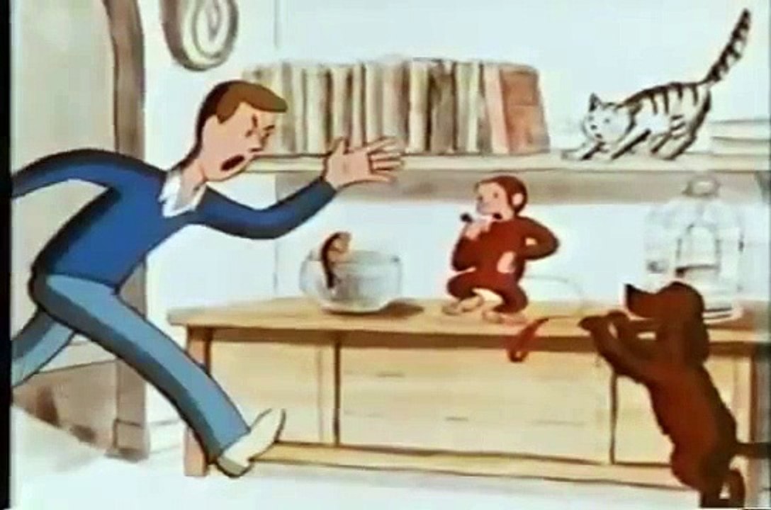 Curious George Walks the Pets Old Cartoon 1980s