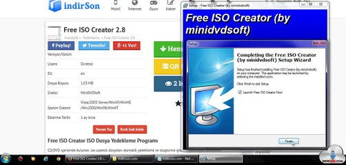 Free ISO Creator kurulumu kullanımı