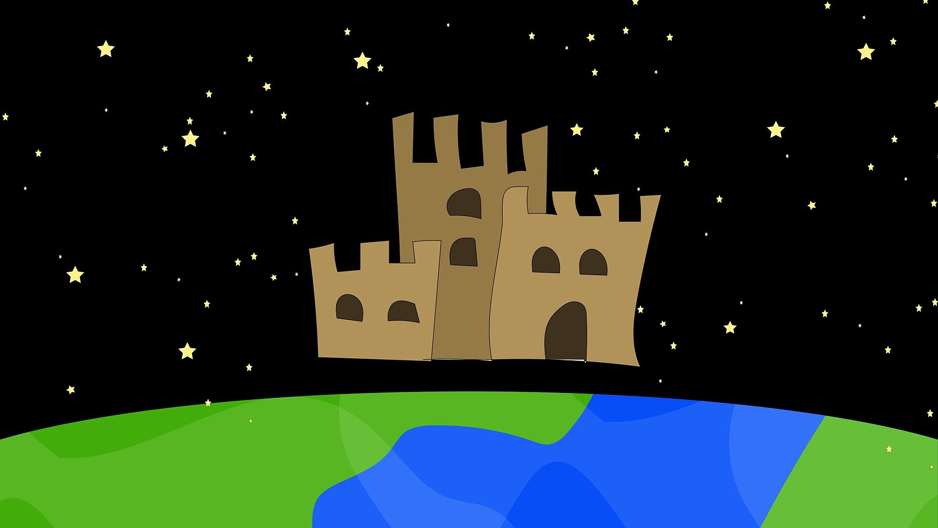 Learn English words and Spell 'Castle' in the English Language
