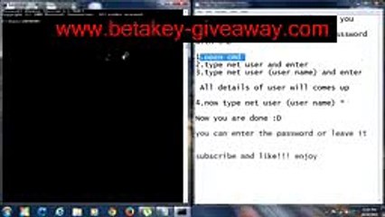 How to hack the computer user password with CMD