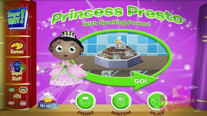 Super Why Lovely Letter Match Up with Princess Presto