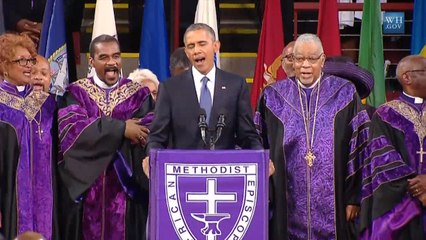 President Obama Sings "Amazing Grace" In A Great American Moment