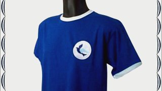 Old School Football Cardiff City 1960s Retro Football T-Shirt Size- L