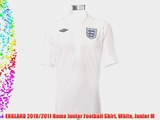 ENGLAND 2010/2011 Home Junior Football Shirt White Junior M