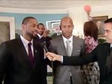MICHELLE OBAMA : Dunks on On Dwyane Wade & Ray Allen At White House (PHOTOBOMBS) 1/21/14