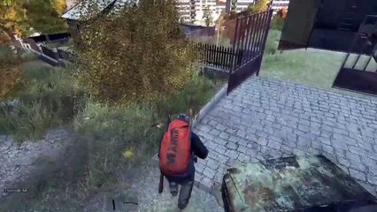 DayZ cheater shooting through walls :/