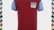 Score Draw West Ham 1966 Retro Home Football Shirt Mens Burgundy Medium