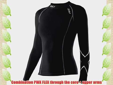 2XU Women's PWX Long Sleeve Compression Baselayer - Black Large