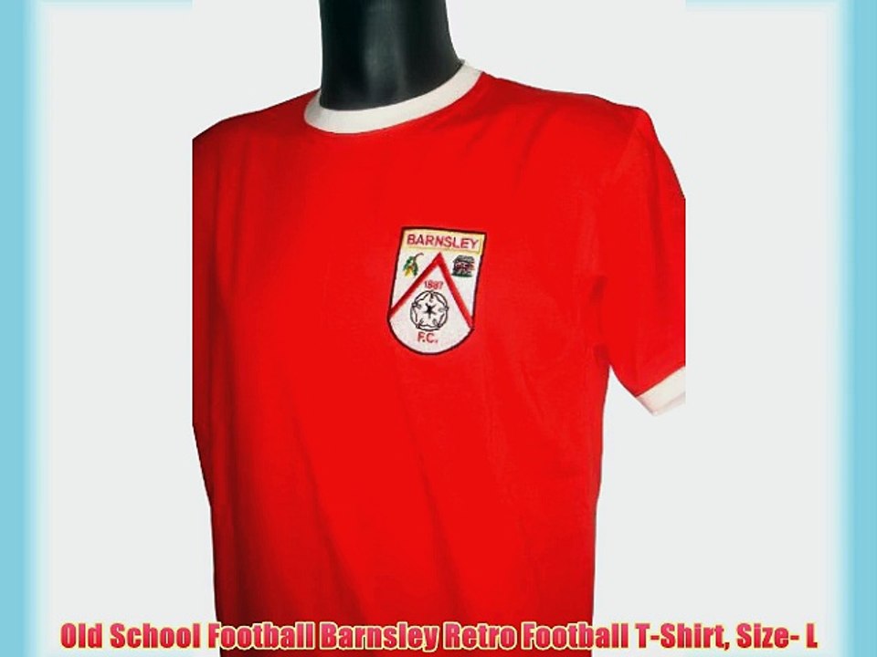 Old School Football Barnsley Retro Football T-Shirt Size- L