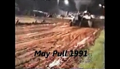 Ford tractor pulling The Original Ole Blue -