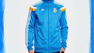 adidas Men's Real Madrid Anthem Track Top blue Afblue/Wht/lorang Size:L