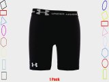 Mens 1 Pair Under Armour HeatGear Compression Shorts In 2 Colours - Large - Black