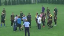 Romanian soccer coach punches referee in the face after a bad call