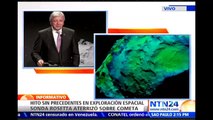 Histórico: módulo Philae de la sonda Rosetta desciende con éxito en un cometa