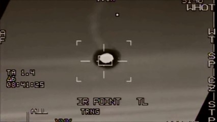F-16 shoot down a drone in the air