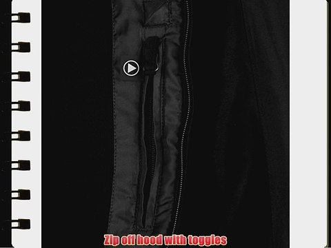 Nevica Mens Meribel Jacket Snow Skirt Coat Zip Hooded Winter Skiwear Clothing Black/Charcoal