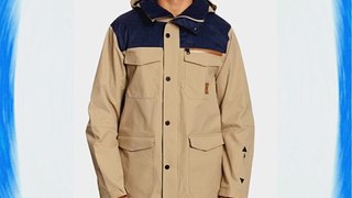 O'Neill Men's PMFR Button Up Ski Jacket - Chino Beige Small