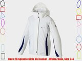 Dare 2B Spindle Girls Ski Jacket - White/Rum Size 3-4