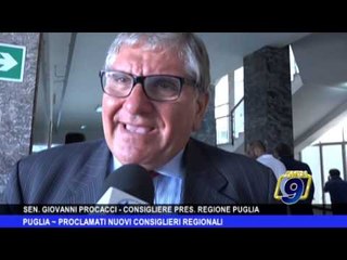 PUGLIA | Proclamati nuovi consiglieri regionali