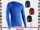 i-sports Base Layer Top Junior Unisex Long Sleeve Sport Compression Fit Tops Royal SY