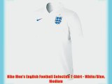 Nike Men's English Football Selection T-Shirt - White/Blue Medium
