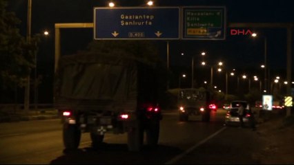 Askeri konvoy Gaziantep'e ulaştı