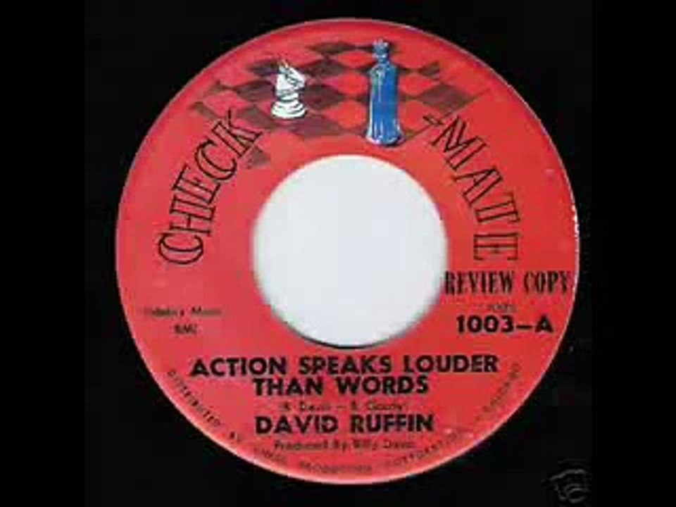 DAVID RUFFIN  Action Speaks Louder Than Words  JUL '61