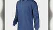 Mens Golf Polo Shirts Long Sleeves Tops (L Blue)