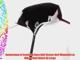 Sunderland of Scotland Bora Half Sleeve Golf Windshirt in White/Red/Black XX Large