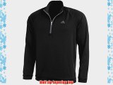 2015 Adidas 3-Stripes Half Zip Fleece Training Top Mens Golf Cover-Up Black Medium
