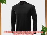 2015 Mizuno Yomo Thermal Mock Winter Golf Base Layer Longsleeve Shirt Black Large